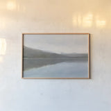 Warm Reflections by James Wiens. shown as a paper print in a natural frame. Available as a archival giclee rolled canvas, fine art paper, or poster print. SKU 75178i.