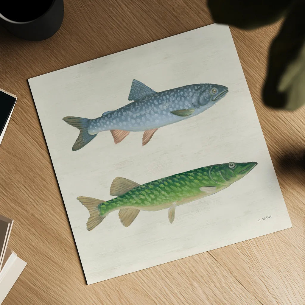 Waters Edge I by James Wiens. Shown as a detailed flat fine art print, highlighting archival giclee quality. Available as an archival giclee rolled canvas, fine art paper, or poster print. SKU 95388a.