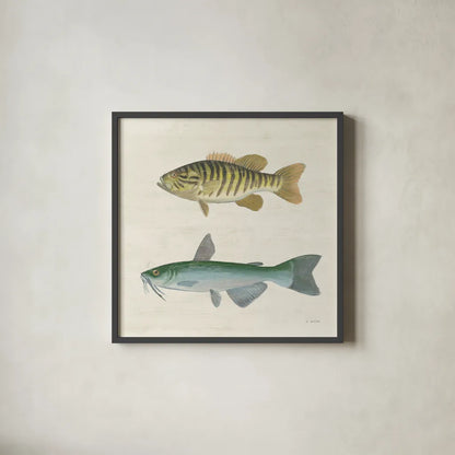 Waters Edge II by James Wiens. Shown in a sleek black glass frame for a contemporary gallery look. Available as an archival giclee rolled canvas, fine art paper, or poster print. SKU 95389a.