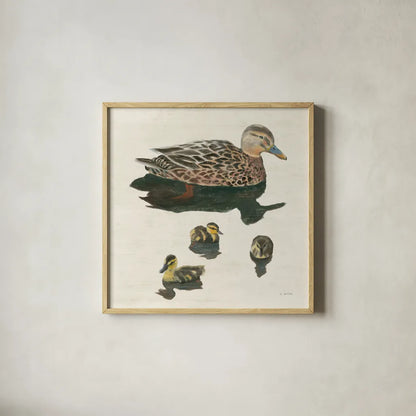 Waters Edge III by James Wiens. Shown in a natural wood glass frame for a timeless modern aesthetic. Available as an archival giclee rolled canvas, fine art paper, or poster print. SKU 95390a.