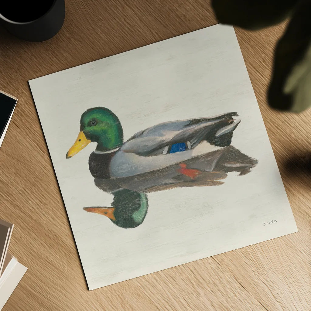 Waters Edge IV by James Wiens. Shown as a detailed flat fine art print, highlighting archival giclee quality. Available as an archival giclee rolled canvas, fine art paper, or poster print. SKU 95391a.