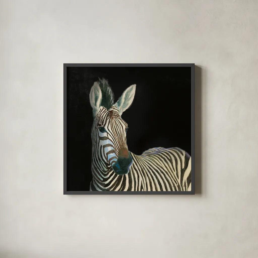Wild and Free VI Black by James Wiens. Shown in a sleek black glass frame for a contemporary gallery look. Available as an archival giclee rolled canvas, fine art paper, or poster print. SKU 69079a.