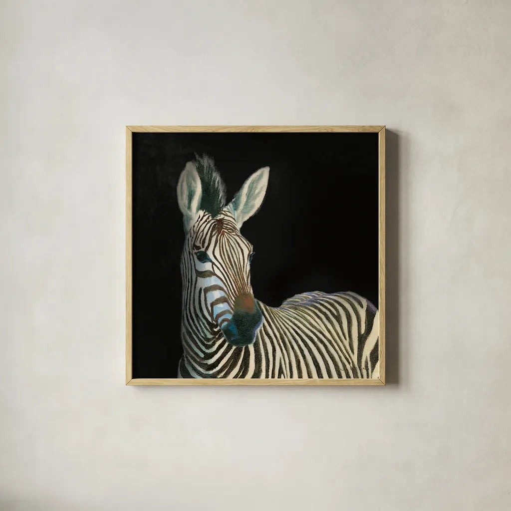 Wild and Free VI Black by James Wiens. Shown in a natural wood glass frame for a timeless modern aesthetic. Available as an archival giclee rolled canvas, fine art paper, or poster print. SKU 69079a.