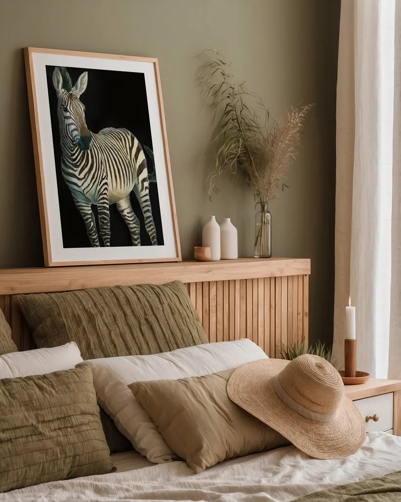 Wild and Free VI Black by James Wiens. shown as a paper print in a natural frame. Available as a archival giclee rolled canvas, fine art paper, or poster print. SKU 69079h.