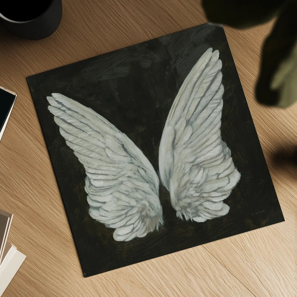 Wings I by James Wiens. Shown as a detailed flat fine art print, highlighting archival giclee quality. Available as an archival giclee rolled canvas, fine art paper, or poster print. SKU 74179a.