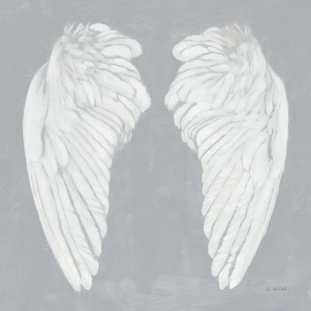 Wings I on Gray Flipped by James Wiens. SKU 80197a. Archival Giclee Fine art print for wall decor.