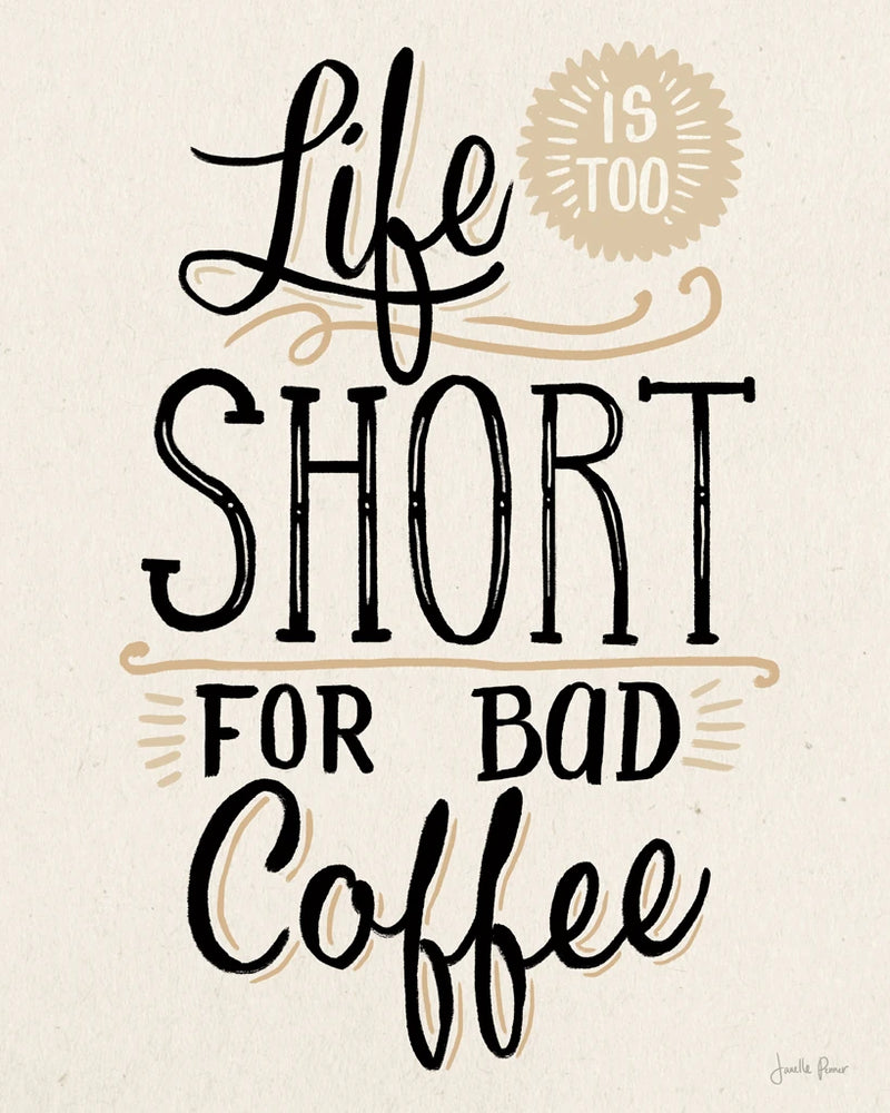 Bad Coffee I Neutral by Janelle Penner