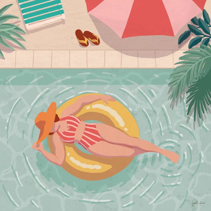 Beach Babes II by Janelle Penner. SKU 67176a. Archival Giclee Fine art print for wall decor.