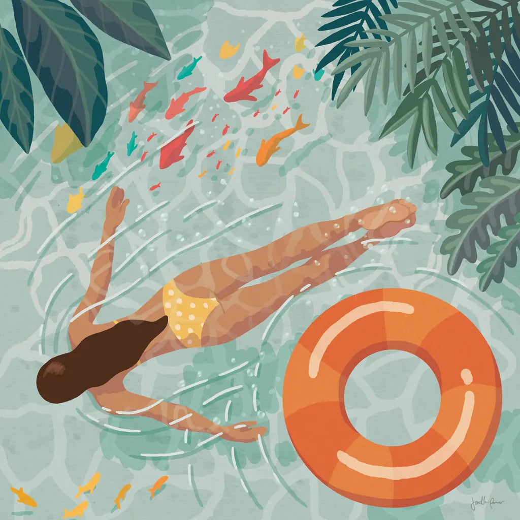 Beach Babes IV by Janelle Penner. SKU 67178a. Archival Giclee Fine art print for wall decor.