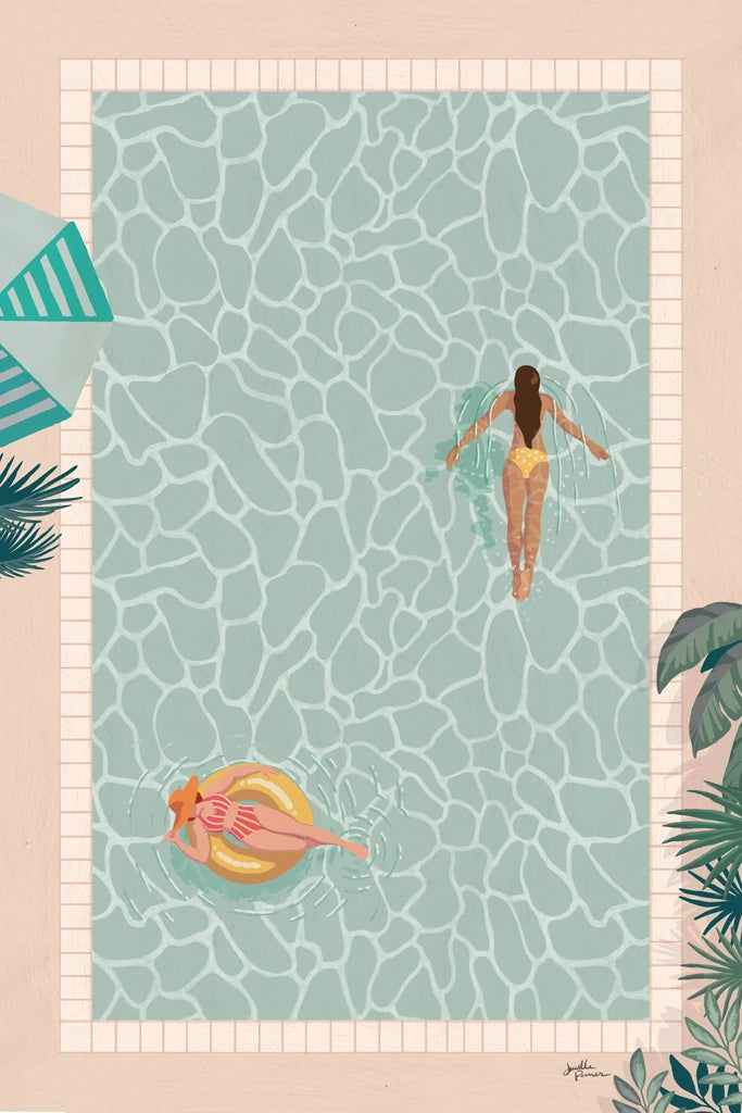 Beach Babes Poolside by Janelle Penner