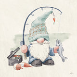 Beach Gnomes III by Janelle Penner. SKU 75096a. Archival Giclee Fine art print for wall decor.