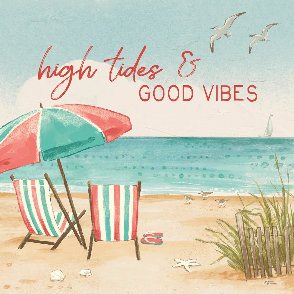 Beach Time II by Janelle Penner. SKU 44258a. Archival Giclee Fine art print for wall decor.