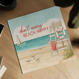 Beach Time III by Janelle Penner. Shown as a detailed flat fine art print, highlighting archival giclee quality. Available as an archival giclee rolled canvas, fine art paper, or poster print. SKU 44259a.