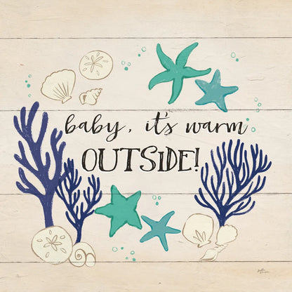 Beach Time IV Warm Outside by Janelle Penner. SKU 47617a. Archival Giclee Fine art print for wall decor.