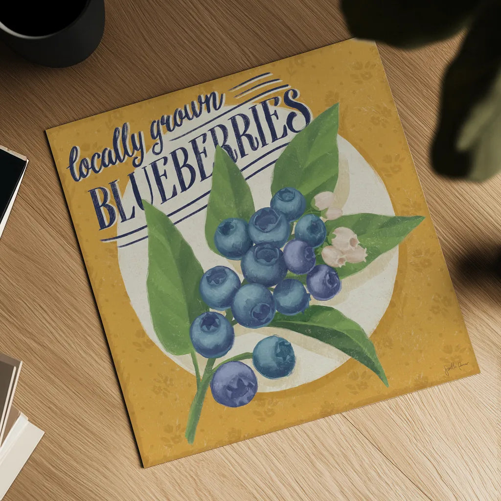 Berry Breeze II by Janelle Penner. Shown as a detailed flat fine art print, highlighting archival giclee quality. Available as an archival giclee rolled canvas, fine art paper, or poster print. SKU 73439a.