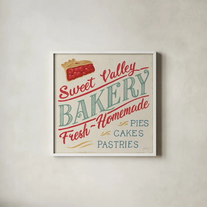 Berry Breeze VI by Janelle Penner. Shown in a crisp white glass frame for a clean and minimalist style. Available as an archival giclee rolled canvas, fine art paper, or poster print. SKU 73443a.