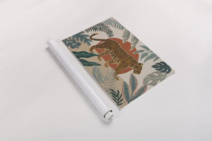 Big Cat Beauty I by Janelle Penner. shown as a rolled paper print. Available as archival giclee rolled canvas, fine art paper, or poster print. SKU 64882i.