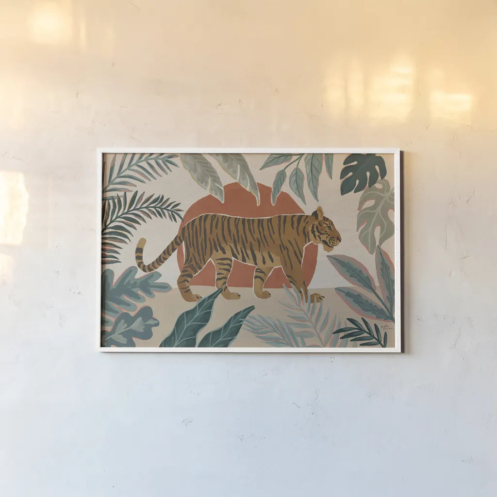 Big Cat Beauty I by Janelle Penner. shown as a paper print in a white frame. Available as a archival giclee rolled canvas, fine art paper, or poster print. SKU 64882i.