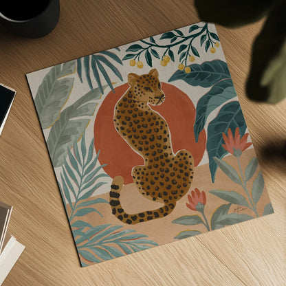 Big Cat Beauty II by Janelle Penner. Shown as a detailed flat fine art print, highlighting archival giclee quality. Available as an archival giclee rolled canvas, fine art paper, or poster print. SKU 64883a.