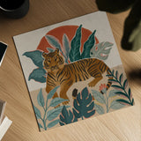 Big Cat Beauty III by Janelle Penner. Shown as a detailed flat fine art print, highlighting archival giclee quality. Available as an archival giclee rolled canvas, fine art paper, or poster print. SKU 64884a.