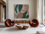 Big Cat Beauty V by Janelle Penner. Shown as extra-large giant wall art in a modern living room. Available as an archival giclee rolled canvas, fine art paper, or poster print. SKU 64886a.
