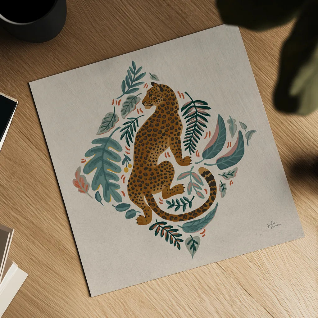 Big Cat Beauty VI by Janelle Penner. Shown as a detailed flat fine art print, highlighting archival giclee quality. Available as an archival giclee rolled canvas, fine art paper, or poster print. SKU 64887a.