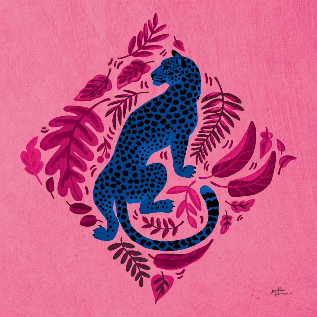 Big Cat Beauty VI Bright by Janelle Penner. SKU 89197a. Archival Giclee Fine art print for wall decor.