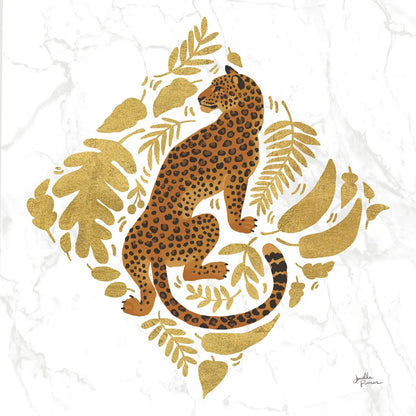 Big Cat Beauty VI Gold by Janelle Penner. SKU 68991a. Archival Giclee Fine art print for wall decor.