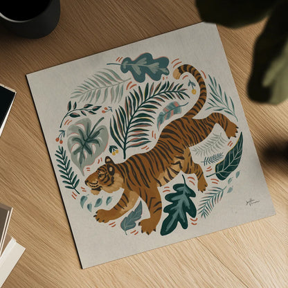 Big Cat Beauty VII by Janelle Penner. Shown as a detailed flat fine art print, highlighting archival giclee quality. Available as an archival giclee rolled canvas, fine art paper, or poster print. SKU 64888a.