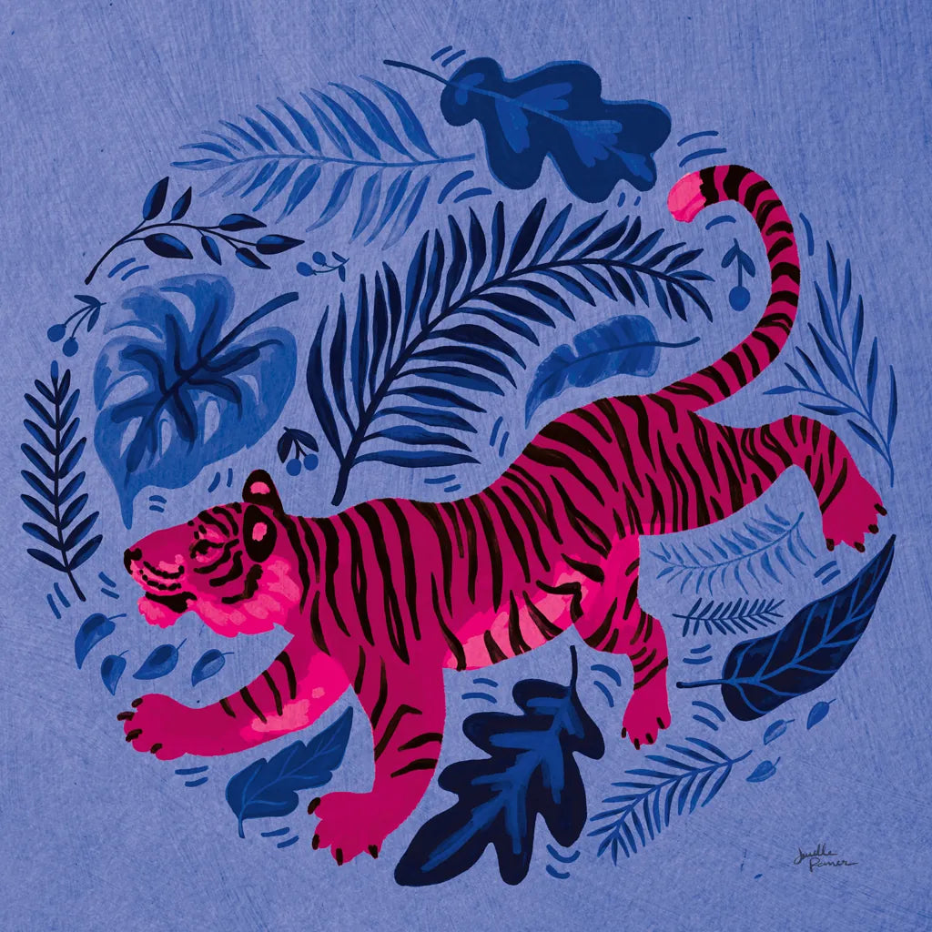 Big Cat Beauty VII Bright by Janelle Penner. SKU 89198a. Archival Giclee Fine art print for wall decor.