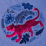 Big Cat Beauty VII Bright by Janelle Penner. SKU 89198a. Archival Giclee Fine art print for wall decor.