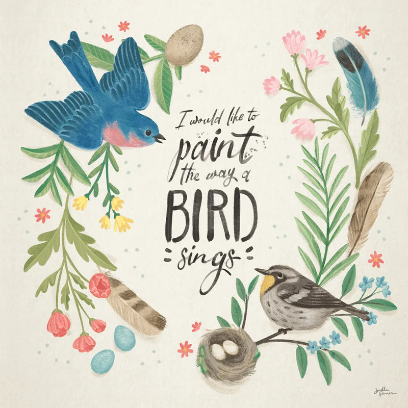 Bird Study V by Janelle Penner. SKU 58598a. Archival Giclee Fine art print for wall decor.