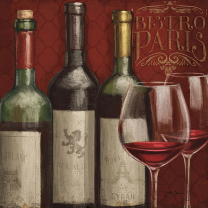 Bistro Paris III by Janelle Penner. SKU 18687a. Archival Giclee Fine art print for wall decor.