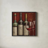 Bistro Paris III by Janelle Penner. Shown in a sleek black glass frame for a contemporary gallery look. Available as an archival giclee rolled canvas, fine art paper, or poster print. SKU 18687a.