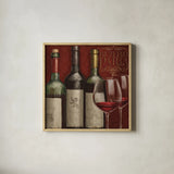 Bistro Paris III by Janelle Penner. Shown in a natural wood glass frame for a timeless modern aesthetic. Available as an archival giclee rolled canvas, fine art paper, or poster print. SKU 18687a.