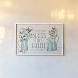 Blessed I by Janelle Penner. shown as a paper print in a white frame. Available as a archival giclee rolled canvas, fine art paper, or poster print. SKU 39447i.
