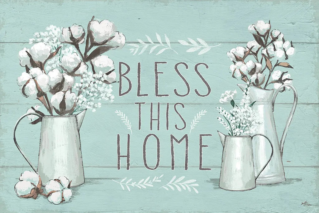 Blessed I Mint by Janelle Penner. SKU 39458i. Archival Giclee Fine art print for wall decor.