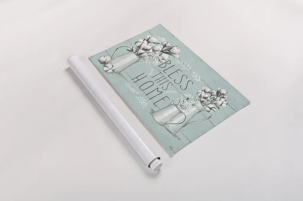 Blessed I Mint by Janelle Penner. shown as a rolled paper print. Available as archival giclee rolled canvas, fine art paper, or poster print. SKU 39458i.