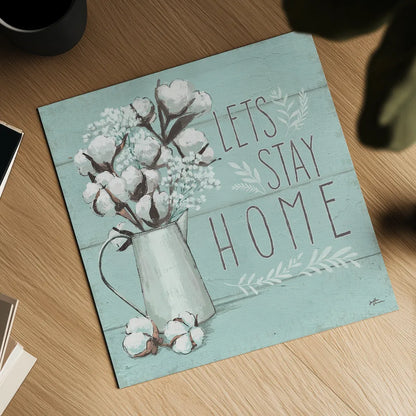 Blessed IV Mint by Janelle Penner. Shown as a detailed flat fine art print, highlighting archival giclee quality. Available as an archival giclee rolled canvas, fine art paper, or poster print. SKU 39461a.