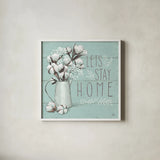 Blessed IV Mint by Janelle Penner. Shown in a crisp white glass frame for a clean and minimalist style. Available as an archival giclee rolled canvas, fine art paper, or poster print. SKU 39461a.