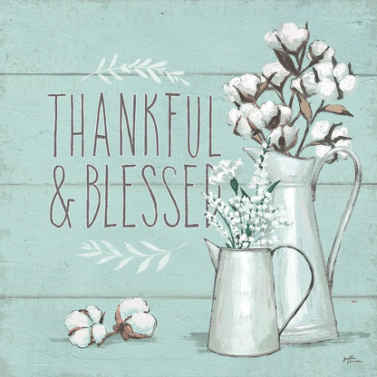 Blessed V Mint by Janelle Penner. SKU 39462a. Archival Giclee Fine art print for wall decor.