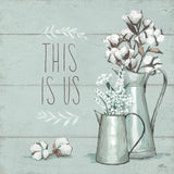 Blessed V Mint This is Us by Janelle Penner. SKU 41646a. Archival Giclee Fine art print for wall decor.