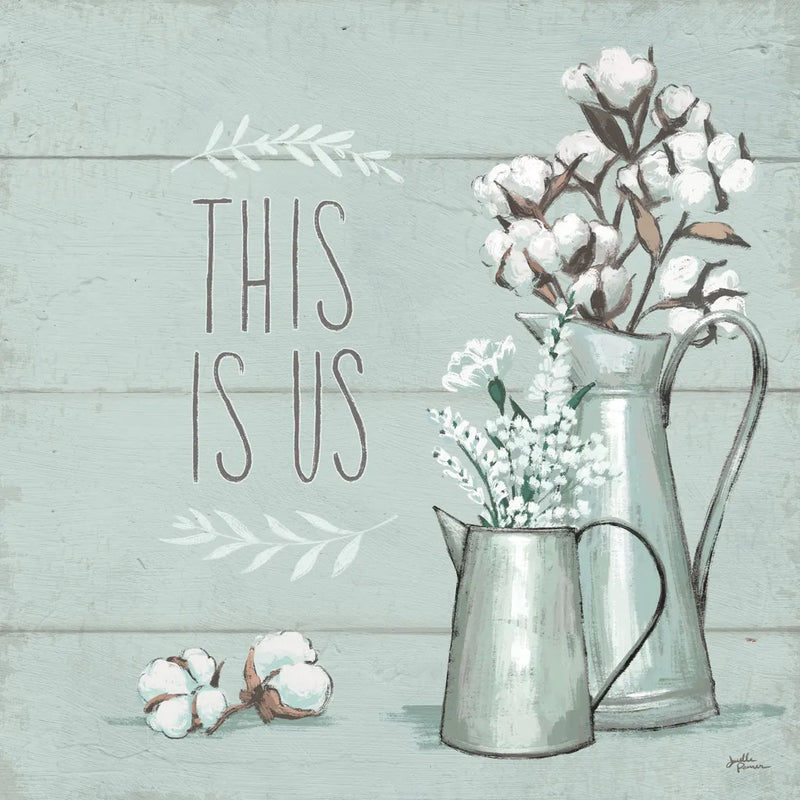 Blessed V Mint This is Us by Janelle Penner. SKU 41646a. Archival Giclee Fine art print for wall decor.
