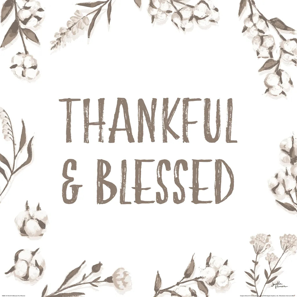 Blessed VI v2 Neutral by Janelle Penner. SKU 48932a. Archival Giclee Fine art print for wall decor.