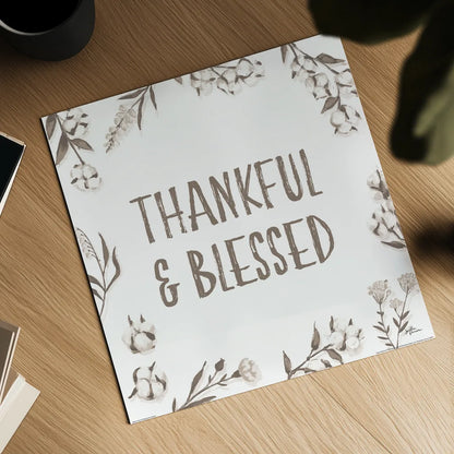 Blessed VI v2 Neutral by Janelle Penner. Shown as a detailed flat fine art print, highlighting archival giclee quality. Available as an archival giclee rolled canvas, fine art paper, or poster print. SKU 48932a.