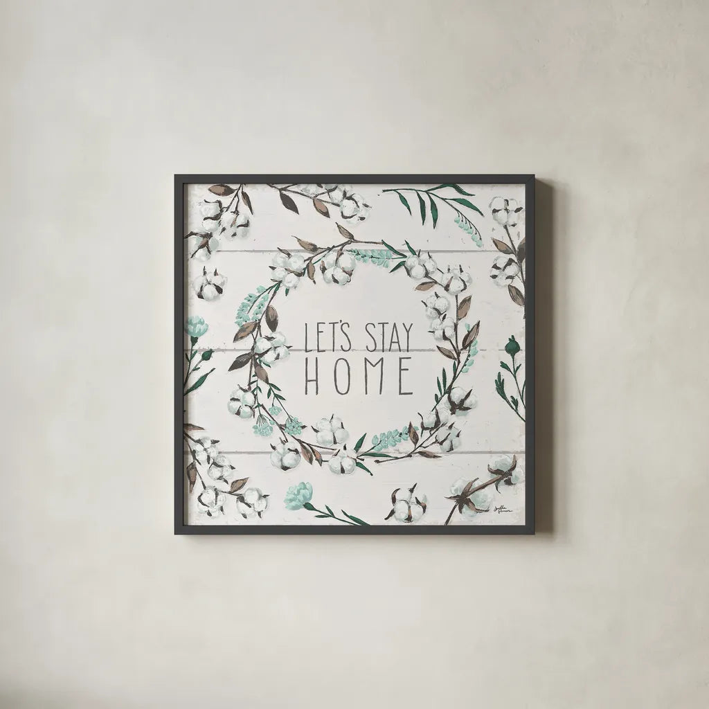 Blessed VII by Janelle Penner. Shown in a sleek black glass frame for a contemporary gallery look. Available as an archival giclee rolled canvas, fine art paper, or poster print. SKU 39453a.