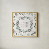 Blessed VII by Janelle Penner. Shown in a natural wood glass frame for a timeless modern aesthetic. Available as an archival giclee rolled canvas, fine art paper, or poster print. SKU 39453a.