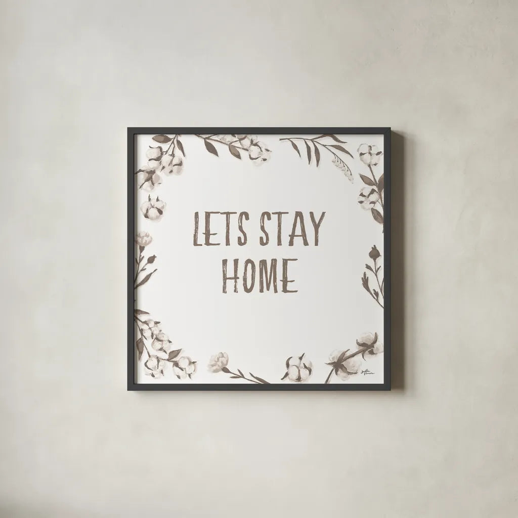 Blessed VII v2 Neutral by Janelle Penner. Shown in a sleek black glass frame for a contemporary gallery look. Available as an archival giclee rolled canvas, fine art paper, or poster print. SKU 48933a.