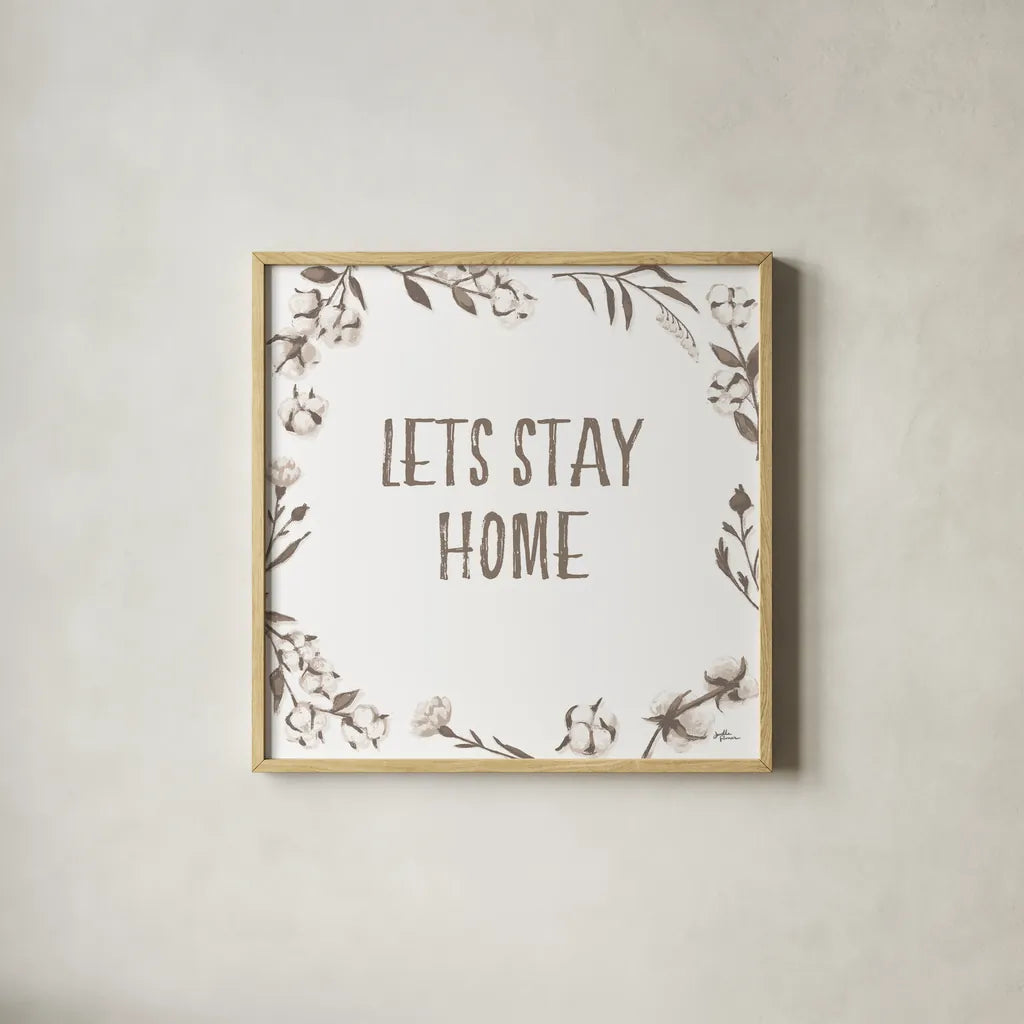 Blessed VII v2 Neutral by Janelle Penner. Shown in a natural wood glass frame for a timeless modern aesthetic. Available as an archival giclee rolled canvas, fine art paper, or poster print. SKU 48933a.