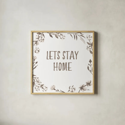 Blessed VII v2 Neutral by Janelle Penner. Shown in a natural wood glass frame for a timeless modern aesthetic. Available as an archival giclee rolled canvas, fine art paper, or poster print. SKU 48933a.